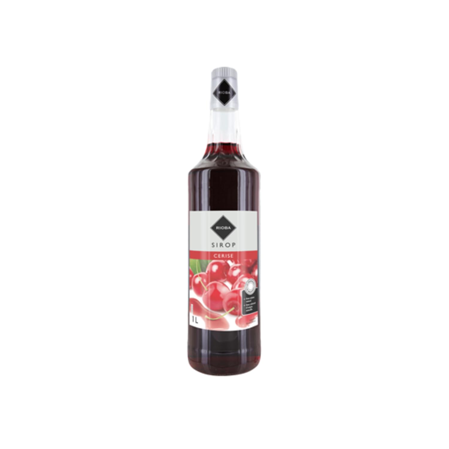Lot Sirop Rioba & limonade: Sirop Rioba Cerise 1L - Limonade Rioba (24x33cl)