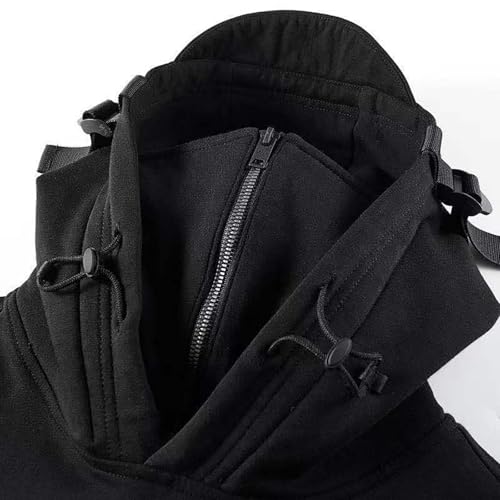 Veste coupe-vent pour moto et vélo avec sweat à capuche gothique - 4