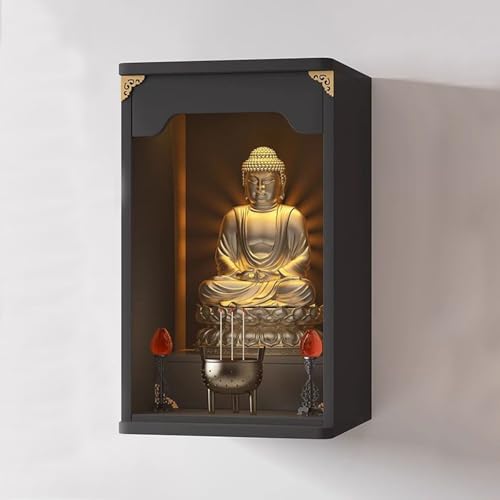 Étagère d'autel murale en métal avec tablette rétractable pour la divination