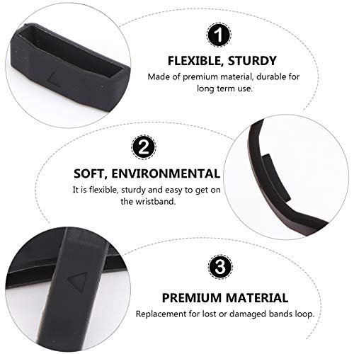 NICERIO 2 peças compatíveis com Garmin Fenix 5X Bandas de Silicone para Relógio de Substituição de A
