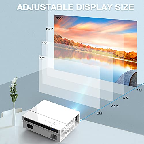 TOPVISION-Proyector-Cine-en-Casa-9000-Lumenes-Proyector-LCD-Full-HD-Nativo-1080P-Soporte-4K-300-Proyector-DomesticoProfesional-para-Telefono-InteligentePCTV-BoxLaptopPS4PPTEXCEL