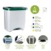 Denox Cubo Basura ecológico, Verde y Gris Claro, Centimeters, 50