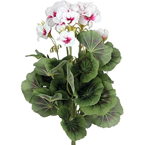 Blooming Artificial Geranium Bush for Gardens Cover