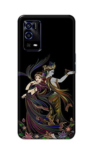 Image of Lord Radha and Krishna Hard Back Case Cover for Oppo A55 Back Cover -(J5) VNS2223