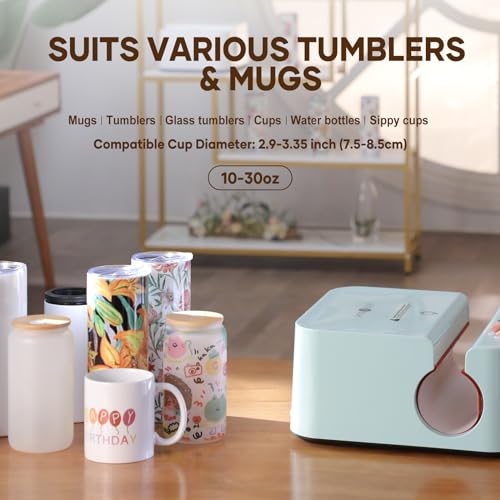Htvront HPT01 Auto Tumbler Heat Press Machine - Mug Heat Press Heat Up Fast & Even thumb #3