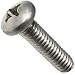 4-40 x 3/8" Pan Head Machine Screws, Full Thread, Phillips Drive, Stainless Steel 18-8, Bright Finish, Machine Thread, Quantity 100 Pieces by Fastenere