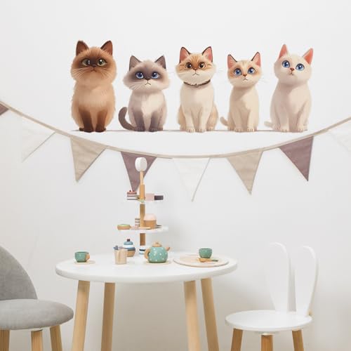 Vinilos Decorativos de Gatitos Adorables en PVC miniatura 3