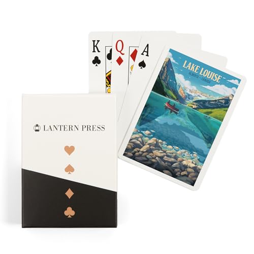Baraja de cartas de póker Lantern Press Lake Louise