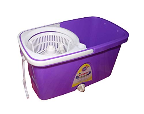 Mast Spin Magic Mop 360° Free Rotation with 3 Refills (Purple)