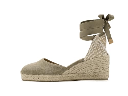 Image of Castaner | Espadrille with Wedge Carina Made in Canvas 7 cm | Woman