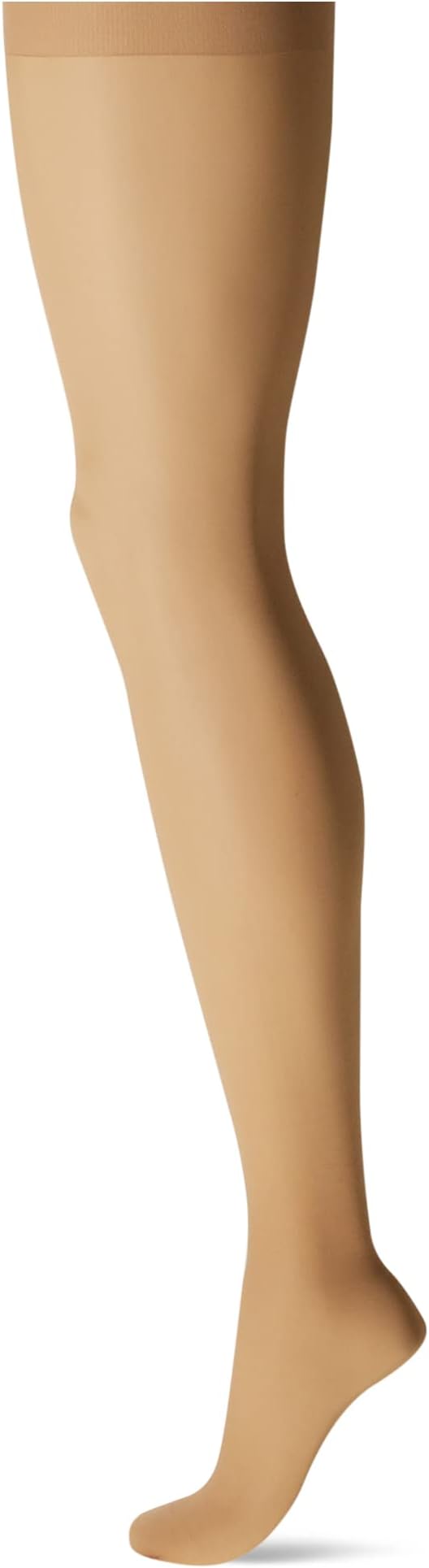 L'eggsWomen's Silken Mist Control Top No Roll Waistband Sheer Pantyhose