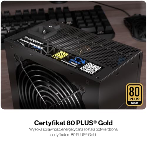 Supremo FM6 Gold 1000W, alimentatore ATX 3.1 per PC, certificazione 80 PLUS® Gold, funzionamento silenzioso, ventola Fluctus con cuscinetto FDB, condensatori 100% giapponesi, gestione dei cavi - Alimentatore - Immagine 2