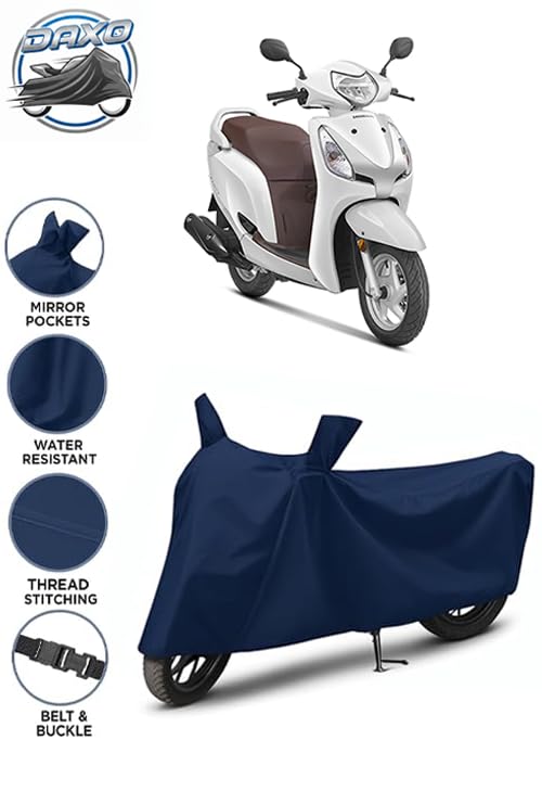 Image of Waterproof Scooty Cover for Honda Aviator | All Weather Protection from Rain, Dust, UV Rays & Scratches with Mirror Pockets & Buckle Belt | Aviator Scooty Cover