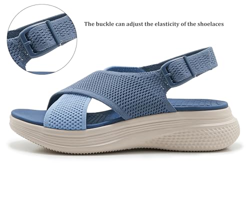Sandalias ortopédicas cómodas para mujer con pisada deportiva 4