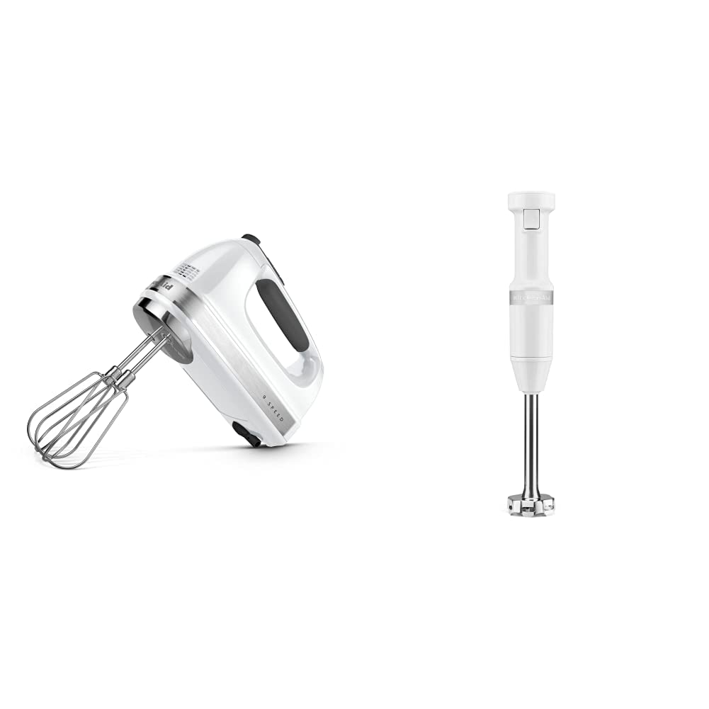 KitchenAid 9-Speed Digital Hand Mixer Bundle with Blender and Accessories
