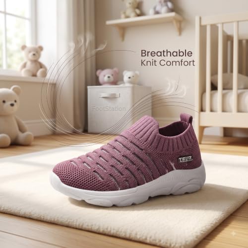 Image of Infant Shoes for Baby Boys & Girls | Musical Sound Walking Shoes | First Walker Shoes for Toddlers | Lightweight Breathable Knit Sneakers | Soft Sole Comfortable Slip On Shoes for Newborns, Babies & Kids