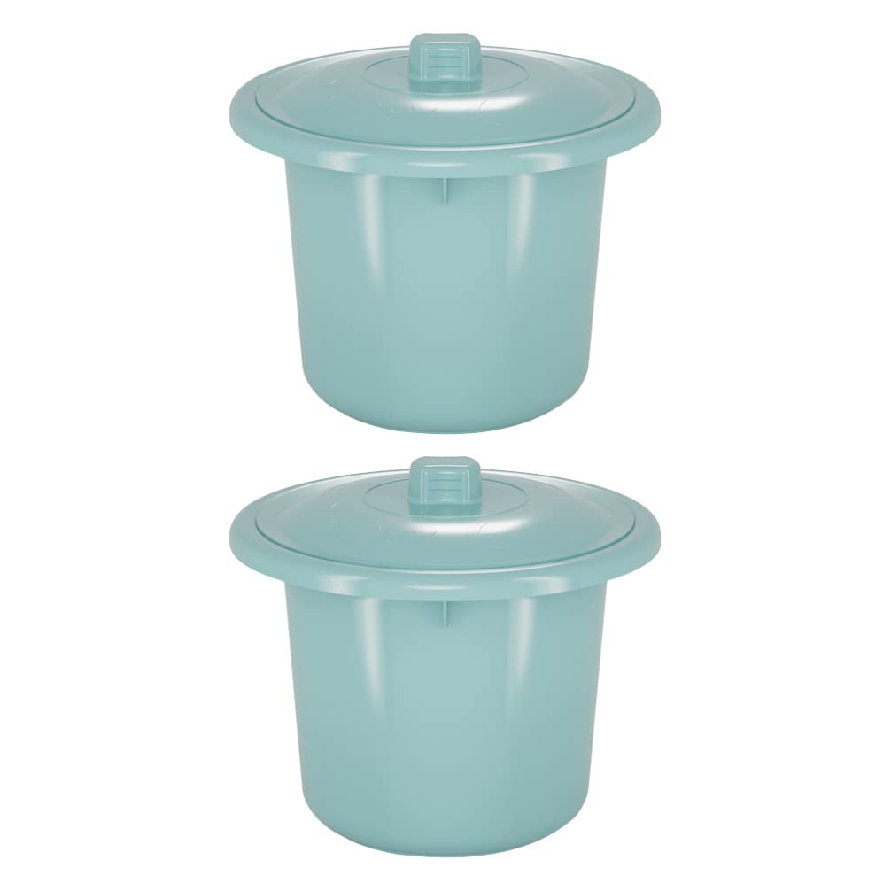 2pcs Spittoon with Lid Portable Spittoon Urine Bucket Urinal Chamber Pot for Pregnant Women Elderly Urine Bucket Random Color Pregnancy Must Haves