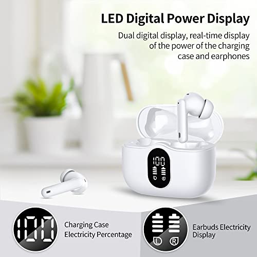 Wireless-Earbuds-Bluetooth-Headphones-LED-Power-Display-Earphones-Active-Noise-Cancelling-Ear-Buds-with-Charging-Case-Bluetooth-53-Hi-Fi-Stereo-in-Ear-Earbuds-for-iPhoneAndroidWindows-White