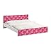 Produktbild Möbelfolie für IKEA Malm Bett niedrig 160x200cm Antikes Blumenmuster 77x177cm