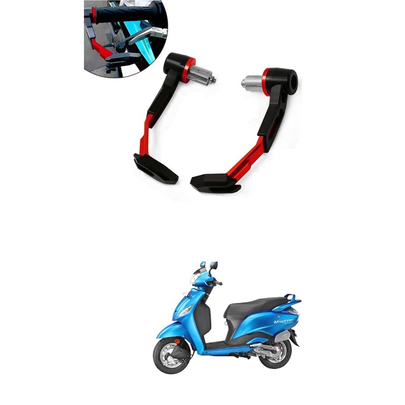 LOVMOTO Universal 7/8in 22mm Motorcycle Handlebar Lever Protectors Fit for Motorcycle Lever Guards, UniV-ersal Aluminum Alloy Brake and Clutch Lever Guards Red Comfortable with Maes-TRO-image-45
