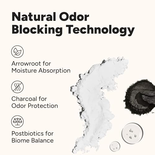 Jukebox Natural Women’s Deodorant – Aluminum Free, 72 Hour Odor Protection – Made with Arrowroot, Charcoal & Postbiotics – Mystic Lavender, 2.65 oz