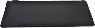 قاعدة ماوس مطاطية تعمل بشكل رائع مع جميع أجهزة إستشعار الماوس بحواف مخيطة للألعاب من ار جي بي، مقاس 90× 40 سم - أسود
