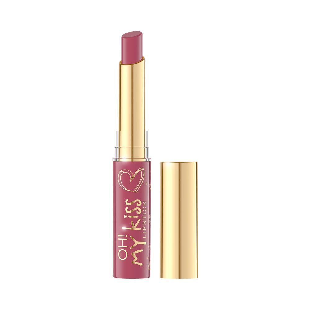 Eveline Cosmetics Oh! My Kiss Vegan Lipstick with Shea Butter - Dear Hannah Shade - Moisturizing & Nourishing Lip Care