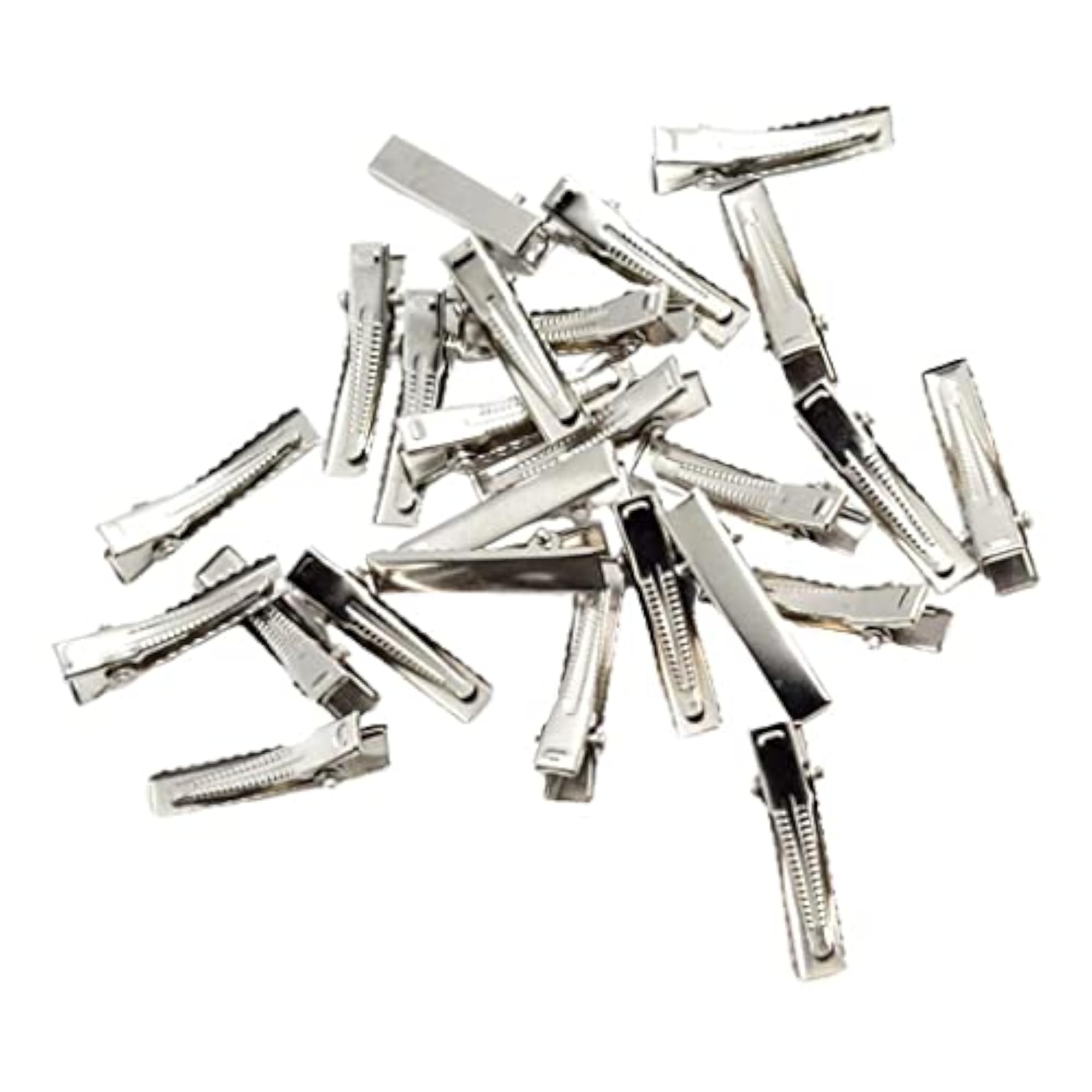 Flat Single Prong Alligator Hair Clips, 30 Pieces