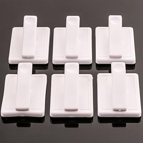 6X Self Adhesive Bill Clips - Kitchen Tea Towel/Apron/Oven Glove Clamp Holder Cover