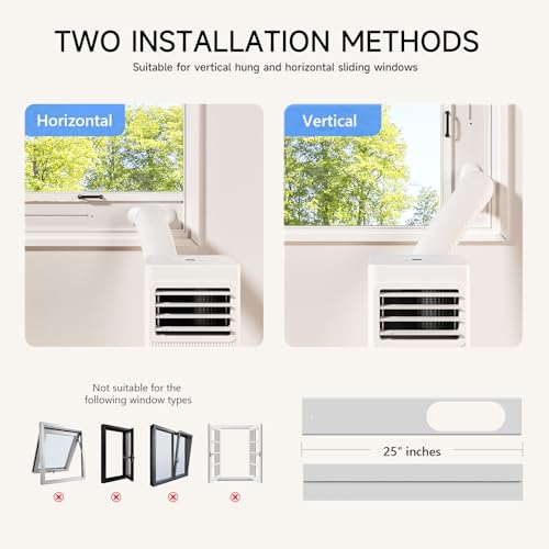 Portable Air Conditioners 16,000 BTU 5-in-1 Air Conditioner Portable Up to 850 Sq.Ft., Portable AC Unit with Cool, Fan, Dehumidifier, 24H Timer, Sleep Smart WiFi Remonte Installation Kit Included - Image 7