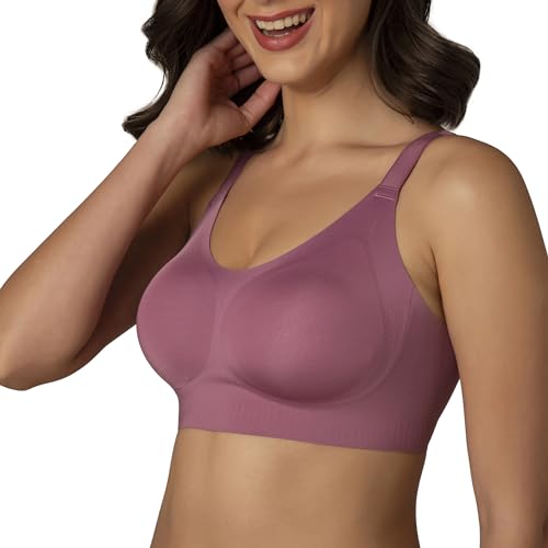 Image of Amante Non Padded Non Wired Full Coverage Invisible Support Seamless Adjustable Straps Skins Invisi Support Bra BRA02001