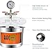 BACOENG 2 Quart Vacuum Chamber, Stainless Steel Degassing Chamber Kit for Resin, Silicone and Epoxies