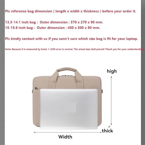 Sac d'ordinateur portable léger contre les chocs - Porte-documents rose avec sacoche nylon