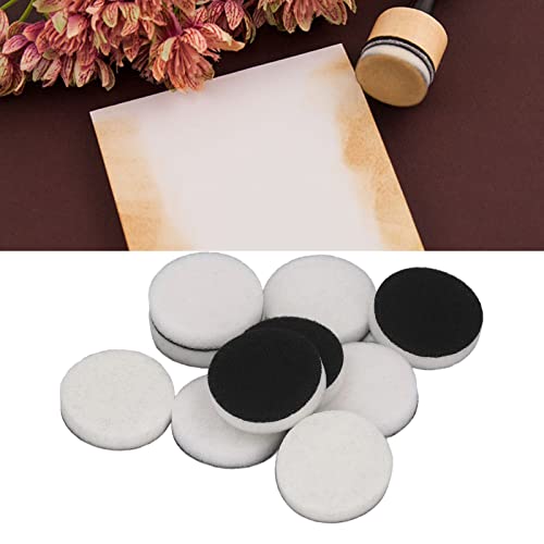 Ink Blending Foams, Deep Saturation 10 Pcs Round Ink Blending Foams Dome Design White Multipurpose Replacement Sponge For Painting Rendering #TOP1