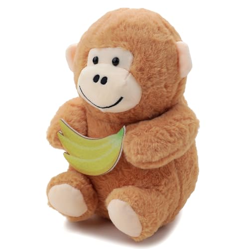 Image of Soft Brown Monkey Plush Toy 30CM | Cute Stuffed Soft Toy for Kids, Babies & Toddlers | Hug-Friendly Stuffed Animal, Soft & Washable Teddy Monkey