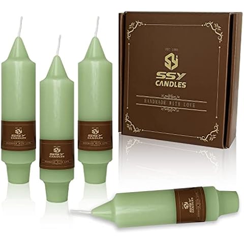 Taper Candles Unscented Candle Stick Handmade Candle Cute Smokeless Candles 5 Inch Short Candle Sticks Odorless Tapered Candle Dinner Candlesticks for Household Wedding Party Home Décor Cover