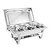 SHZICMY 3 roosters Chafing Dish, roestvrij stalen warmhoudcontainer, voedselwarmers, warmtecontainer, rechaud voor…