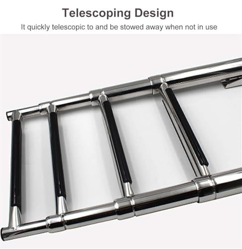 Escalera telescópica para piscina con 4 peldaños miniatura 7