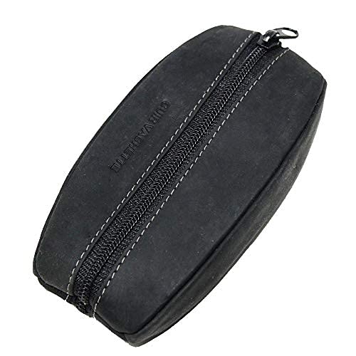 Lilosac® - Portemonnee voor heren – koffiebonen – dik zacht duurzaam leer – voor zakken, broek of jas, grijs., Taille unique, klassiek