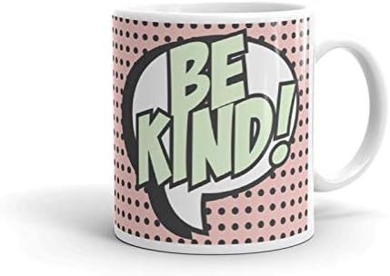 RISH Coffee Tea Mug Ceramic 350 ml | Be Kind Name Design Printed Cups