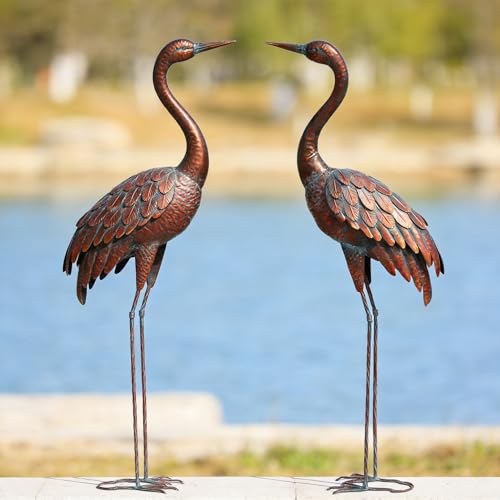 chisheen Garden Crane Statues (Set of 2)