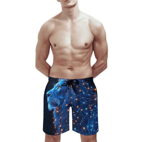 Mens Quick Dry Swim Trunks with Drawstring, Mesh Lining Board Shorts Soft Breathable Swimwear Beach Shorts3