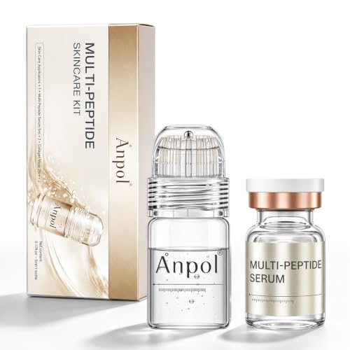 Micro-Infusion System for Face, 0.25 mm Facial Stamp & Multi-Peptide Serum