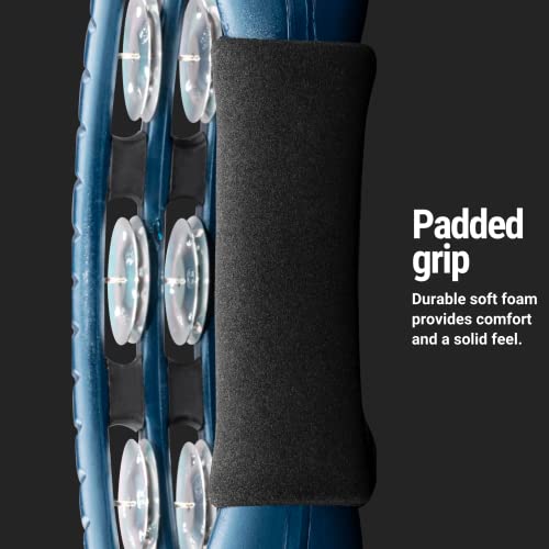 Meinl Percussion Traditional Synthetic Handheld Tambourine Musical Instrument For Recording Or Live — Not Made In China — Double Row Jingles, 2-Year Warranty (Tmt1A-B) #TOP3