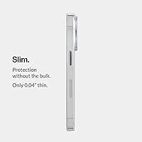 Vista 8 de totallee Funda transparente para iPhone 15 con agarre extra, magnética delgada y magnética con imanes integrados (agarre transparente)