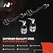 A-Premium Set of 12, Front Upper & Lower Ball Joint, Sway Bar Link, At Pitman Arm & Outer Tie Rod End, Track Bar, Compatible with Jeep Wrangler 1997-2006, TJ 1997-2006, 4WD Only