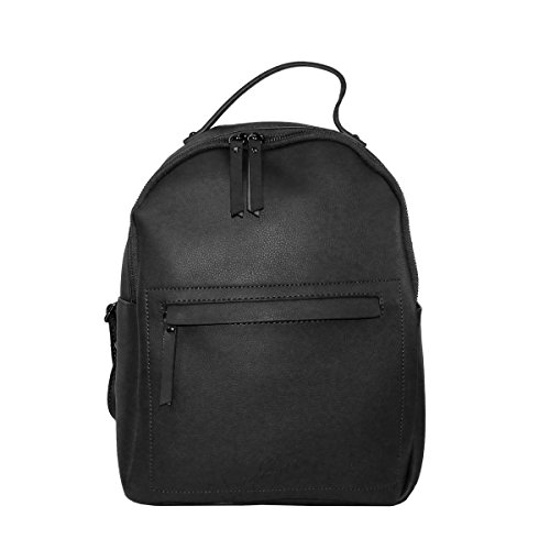 Preisvergleich Produktbild Glüxklee Cityrucksack Kunstleder (Schwarz)