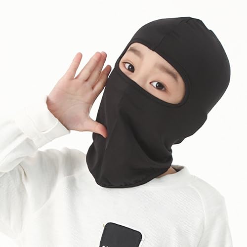 Image of Kids Cycling Balaclava Mask Face Sun Protection Hat Windproof Skiing Cap for Boys & Girls 2 PCS