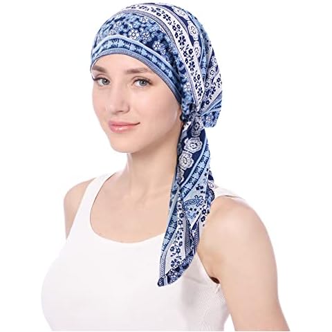 KINGREE Chemo Cap,Turban Headwear,Multi Function Headwrap and Chemo Hats for Hairloss Cover