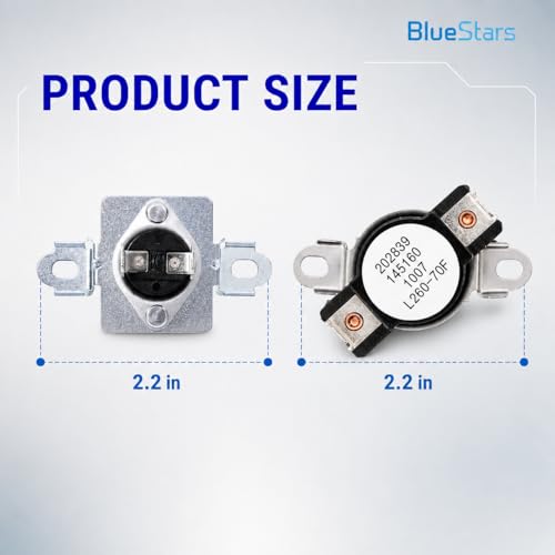 Image of BlueStars 137032600 Thermal Limiter & 3204267 Thermostat | Compatible with Electrolux & Kenmore dryers - Replaces AP4368739, PS2349395, AP2131477.